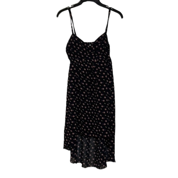 ⭐️ Forever 21 high-low ruffle dress straps black floral empire waist women M